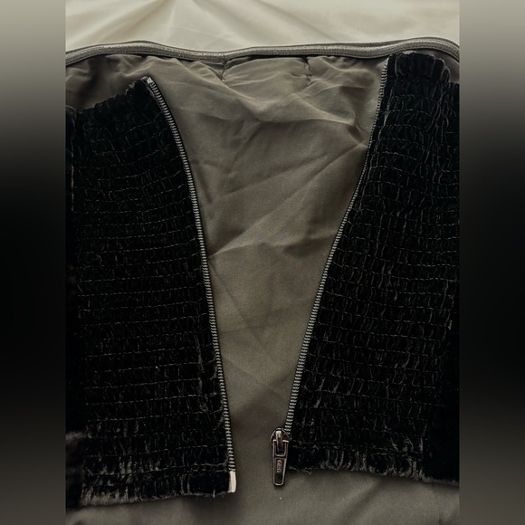 WAYF Black Velvet Bustier, L, VGUC - Picture 11 of 12